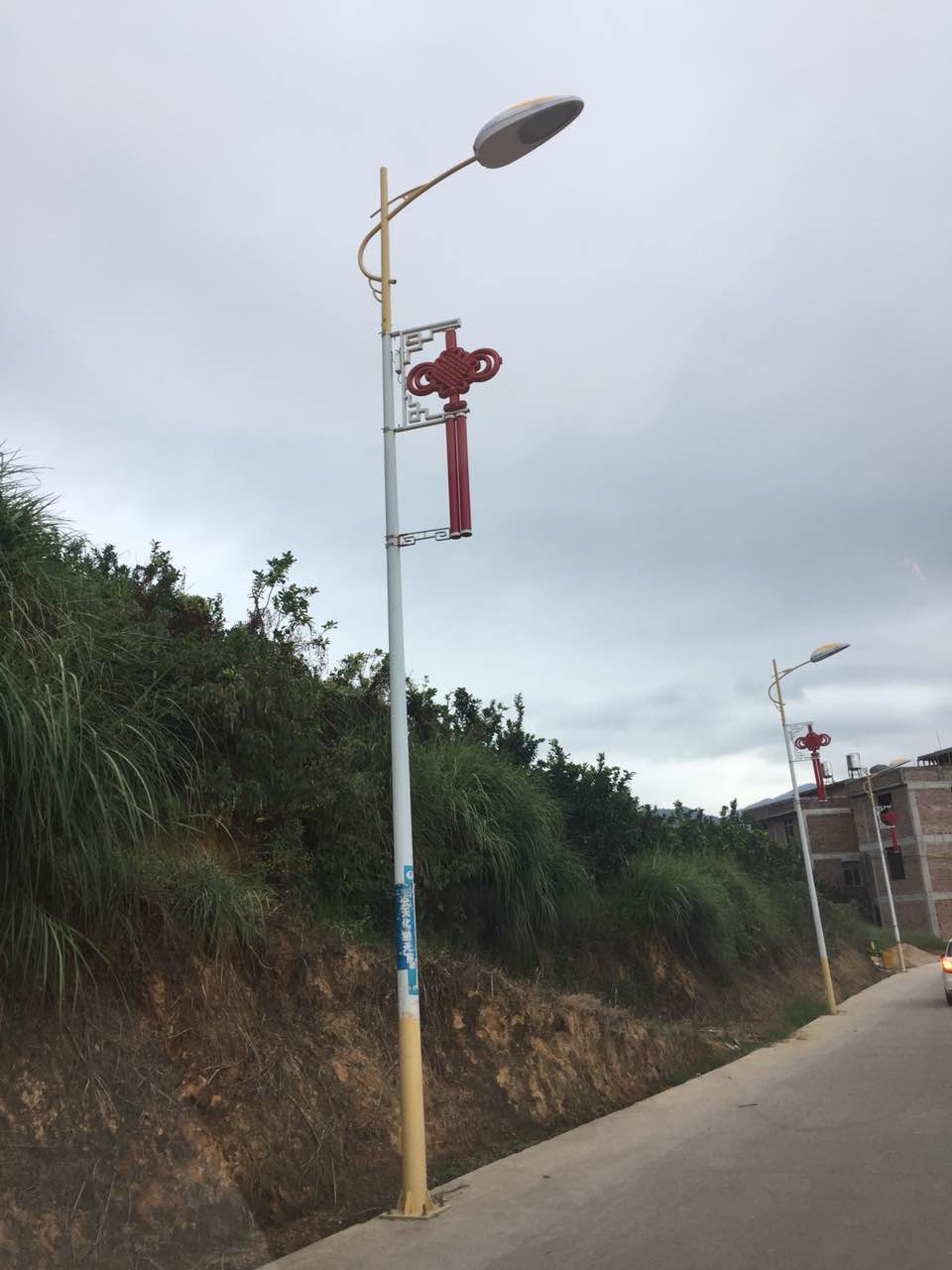福建漳州48套led中國結(jié)路燈竣工，曬圖啦！